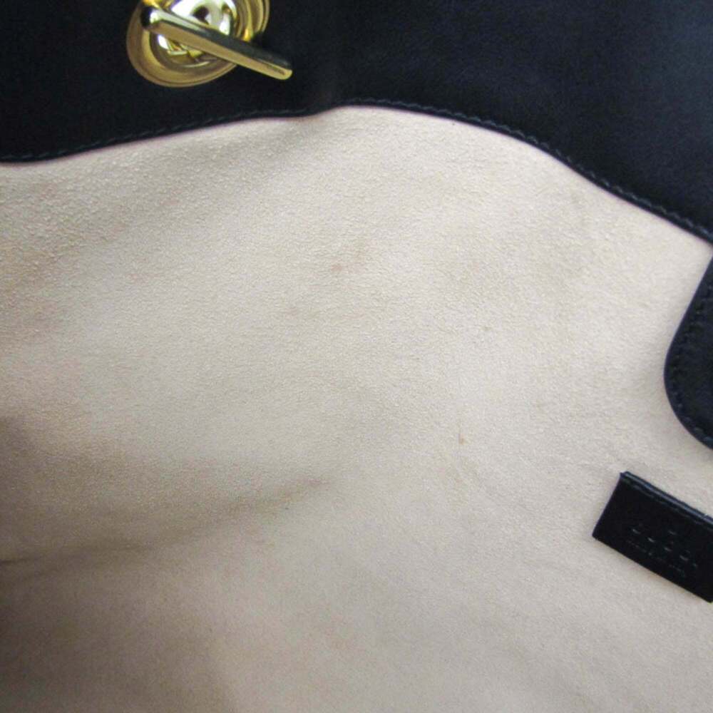 GUCCI Black Leather Shoulder Bag - Picture 11 of 13